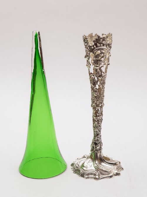 Large Victorian Silver Plated and Glass Centrepiece Circa 1880