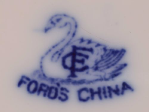 Blue and White China Vase Circa 1900