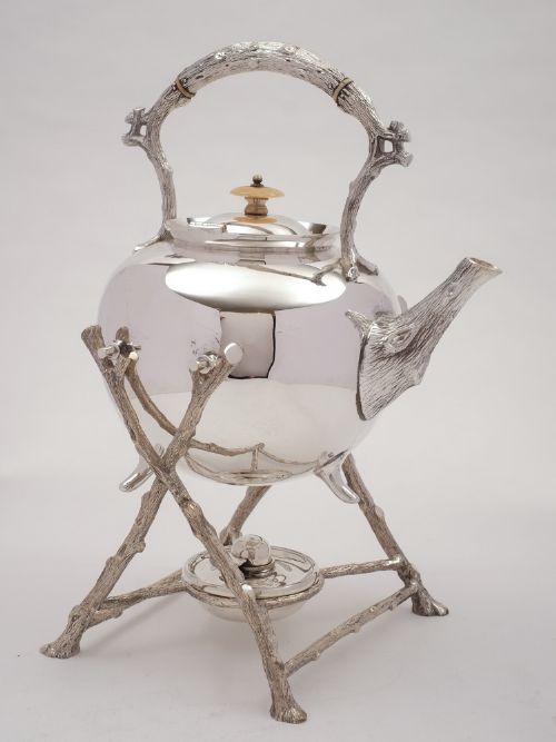 Large Victorian Kettle on Stand Circa 1880