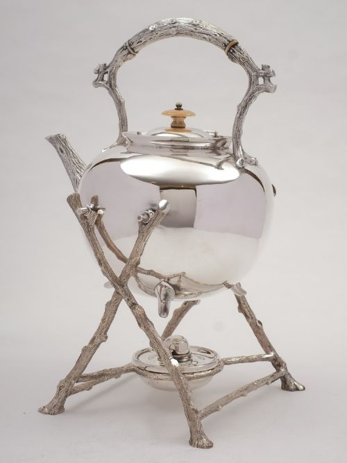 Large Victorian Kettle on Stand Circa 1880