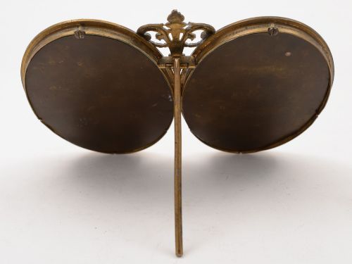 French Brass Double Photo Frame Circa 1920