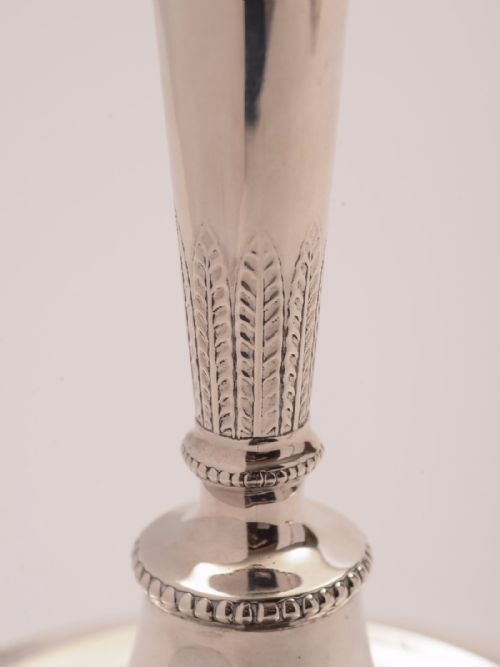Pair of Tall Silver Candlesticks London 1912