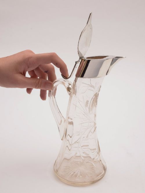 Arts & Crafts Glass Claret Jug Circa 1910