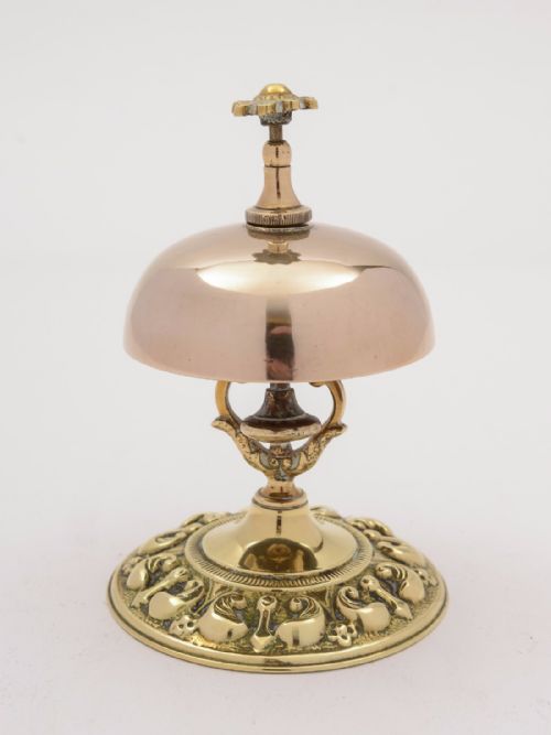 Victorian Brass Shop Reception Bell Circa 1890
