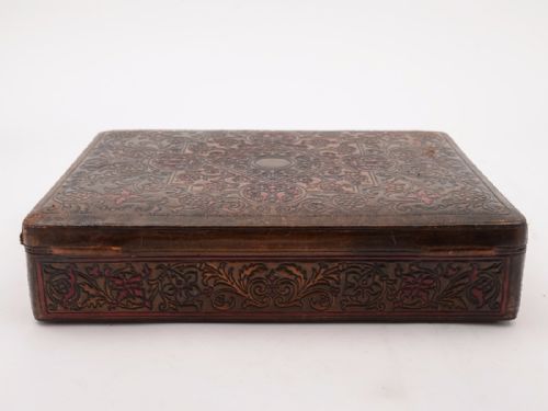 Edwardian Leather Jewellery Box Circa 1905