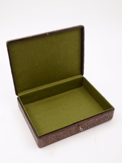 Edwardian Leather Jewellery Box Circa 1905