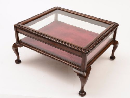 Edwardian Walnut Display Cabinet Circa 1905