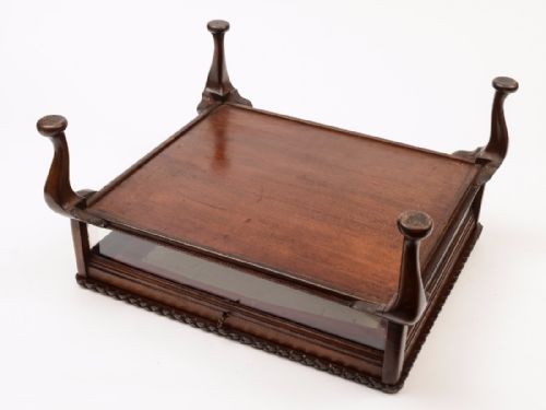 Edwardian Walnut Display Cabinet Circa 1905