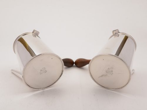 Pair of Cafe Au Lait Pots Circa 1920