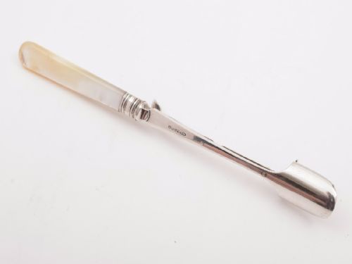 20th Century Silver Plated Stilton Scoop Sheffield 1921