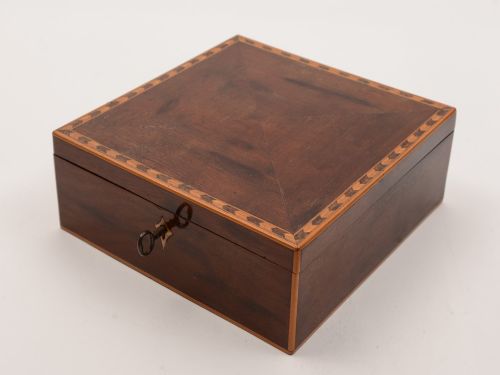 Victorian Mahogany Jewellery Box Circa 1880