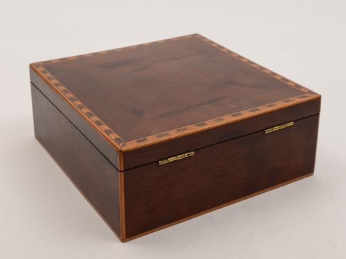Victorian Mahogany Jewellery Box Circa 1880