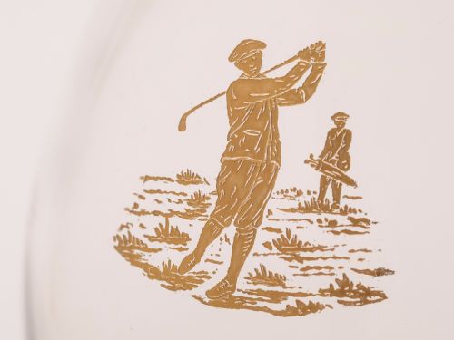 Pair of Edwardian Golfing Decanters Circa 1905