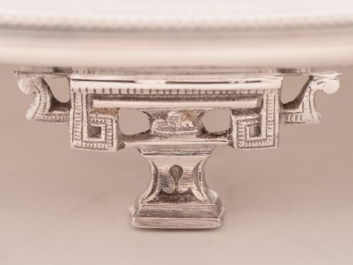 Victorian Silver Plated Salver in Chinoiserie Style Circa 1890