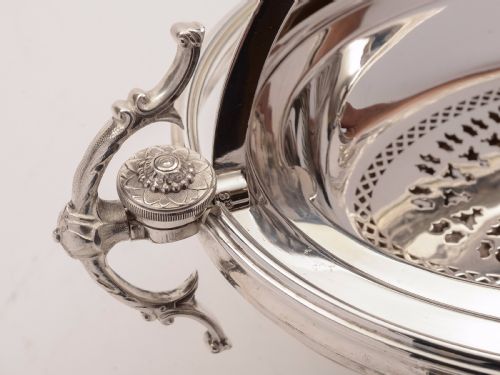 Victorian Silver Plated Rollover Dish Circa 1890