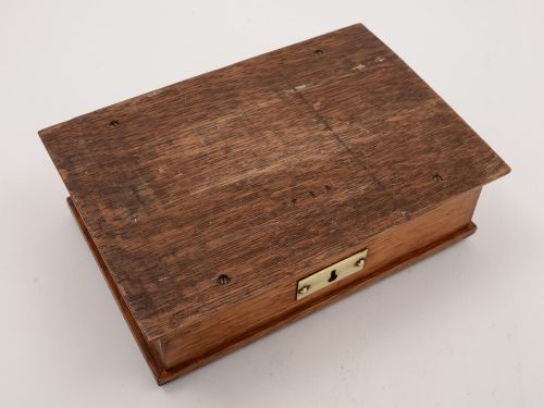 Edwardian Oak Jewellery Box Circa 1905