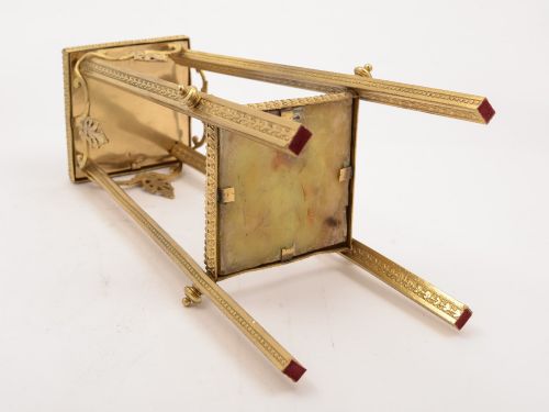 French Brass and Onyx Display Stand Circa 1910