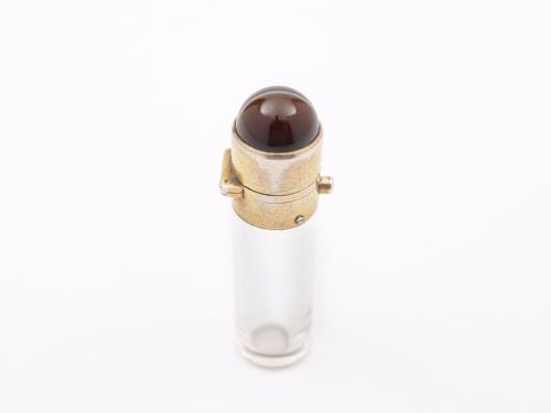 Victorian Agate Topped Scent Bottle Circa 1880