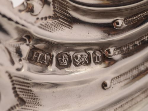 Pair of Victorian Silver Dishes Sheffield 1896