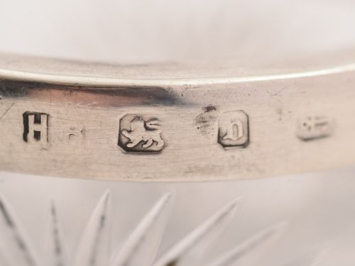 Pair of Victorian Silver Salts Birmingham 1895