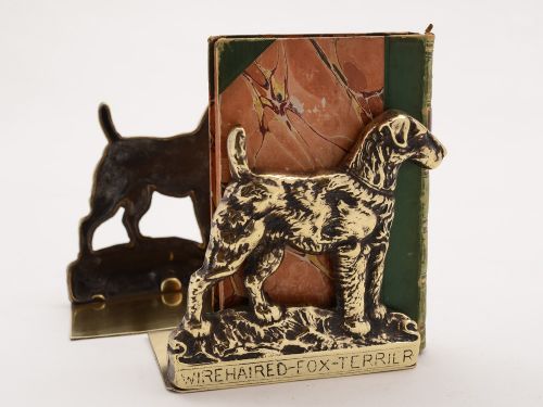 Edwardian Brass Bookends Circa 1910