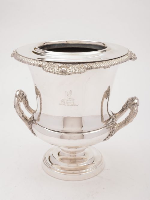 Georgian Silver Plated Wine Cooler Circa 1810