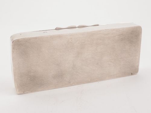 Edwardian Silver Jewellery Box Birmingham 1901