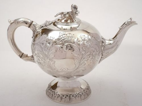 Early Victorian Elkington & Co Tea Pot 1854