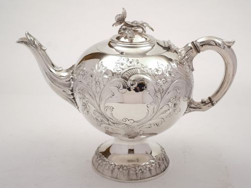 Early Victorian Elkington & Co Tea Pot 1854