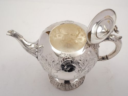 Early Victorian Elkington & Co Tea Pot 1854