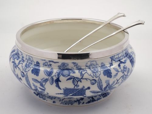 Victorian China Salad Bowl Circa 1890