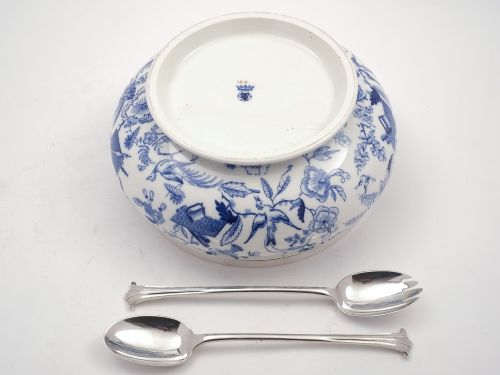 Victorian China Salad Bowl Circa 1890