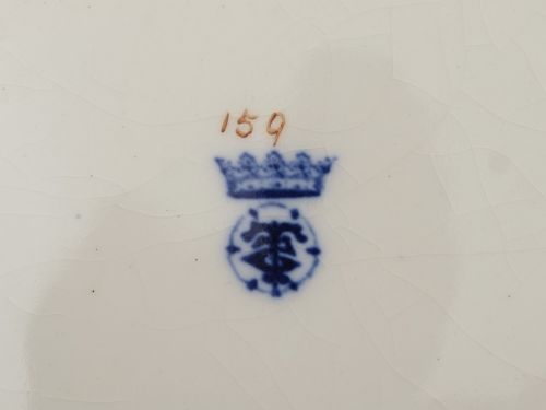 Victorian China Salad Bowl Circa 1890