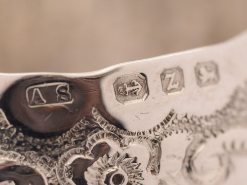 Cased Pair of Victorian Silver Napkin Rings