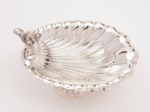 Edwardian Silver Plated Squirrel Nut Dish Circa 1905