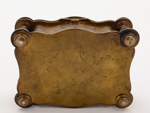French Brass Jewellery Casket Circa 1880