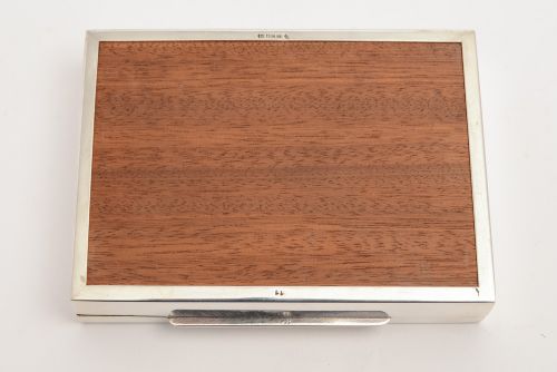 German Silver and Glass Card Box Circa 1930