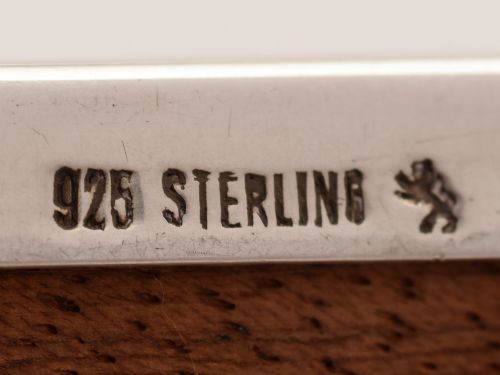 German Silver and Glass Card Box Circa 1930