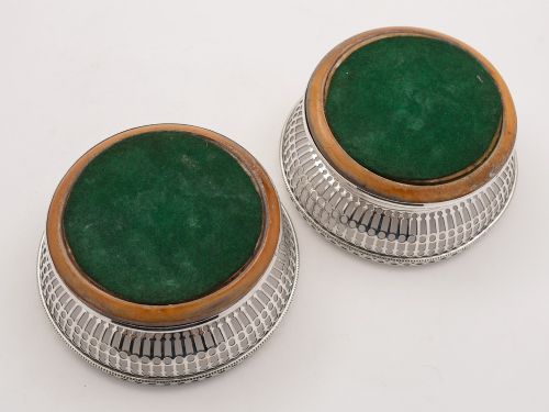 Pair of Victorian Elkington Coasters 1860