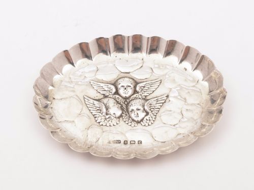 Edwardian Silver Pin Dish Birmingham 1902