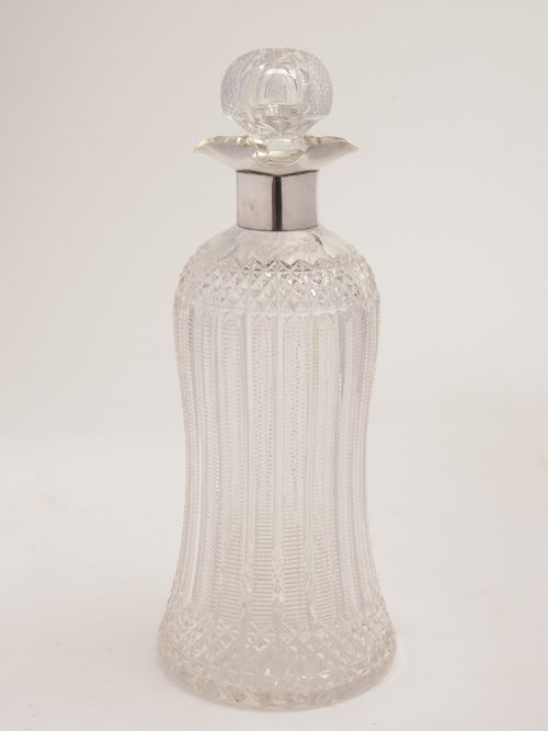 Edwardian Silver Topped Decanter London 1903
