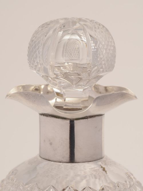 Edwardian Silver Topped Decanter London 1903