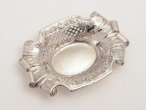 Pair of Edwardian Silver Bon Bon Dishes Birmingham 1902