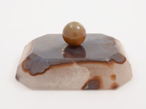 Victorian Agate Paperweight Circa 1890