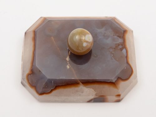 Victorian Agate Paperweight Circa 1890