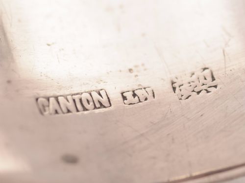 Chinese Canton Silver Napkin Ring Circa 1900