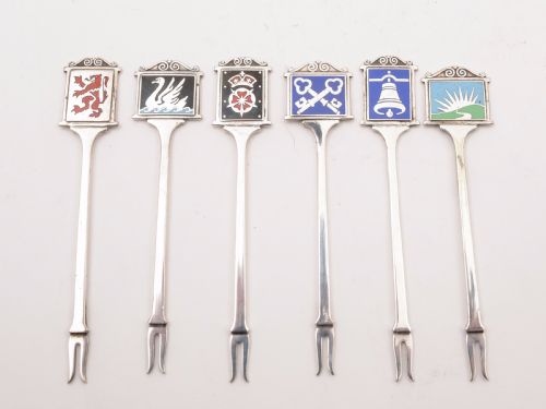 Enamelled Pub Sign Cocktail Sticks Circa 1930