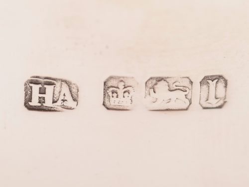 Cased Silver Bowl and Spoon Sheffield 1903