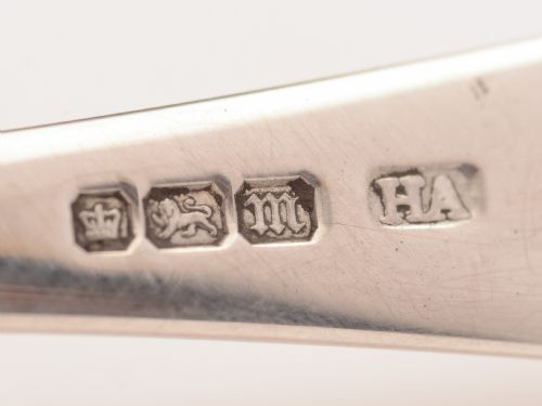 Cased Silver Bowl and Spoon Sheffield 1903