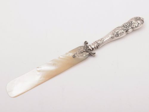 Edwardian Silver Handled and M.O.P Letter Opener Sheffield 1908